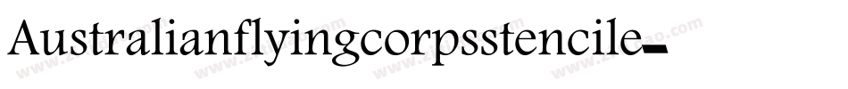 Australianflyingcorpsstencile-aAMK字体转换
