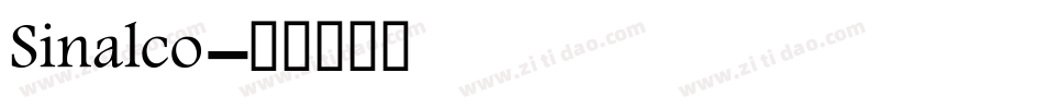 Sinalco字体转换