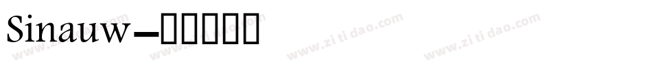 Sinauw字体转换