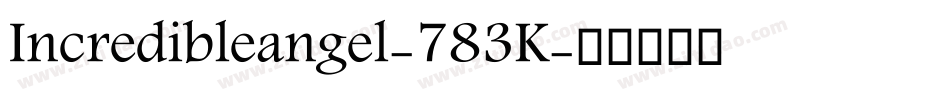 Incredibleangel-783K字体转换