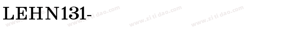 LEHN131字体转换