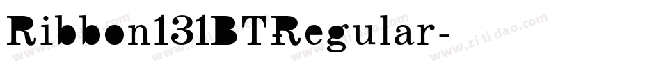 Ribbon131BT-Regular字体转换