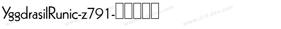 YggdrasilRunic-z791字体转换