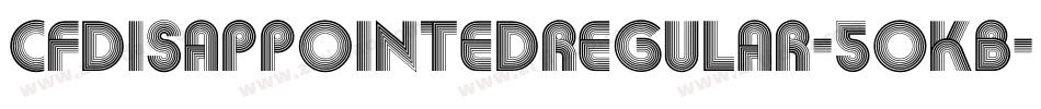 CfDisappointedRegular-50KB字体转换