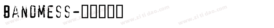 bandmess字体转换