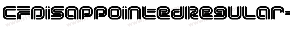 CfDisappointedRegular-50KB字体转换