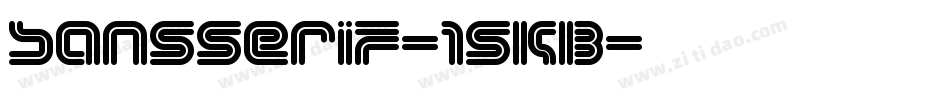 Sansserif-15KB字体转换