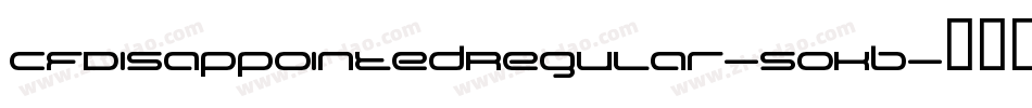 CfDisappointedRegular-50KB字体转换