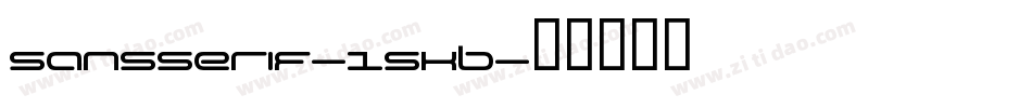 Sansserif-15KB字体转换