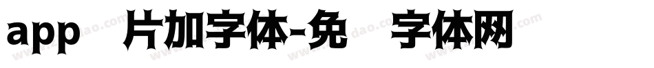 app图片加字体字体转换