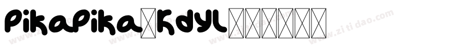 PikaPika-KdYl字体转换