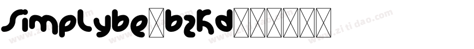 SimplyBe-BzKd字体转换