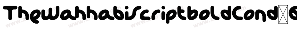 TheWahhabiScriptBoldCond-66KD字体转换