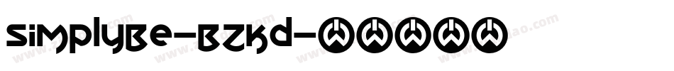 SimplyBe-BzKd字体转换