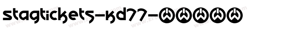 Stagtickets-Kd77字体转换