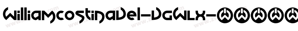 WilliamCostinavel-VGWLx字体转换