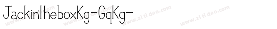 JackintheboxKg-GqKg字体转换