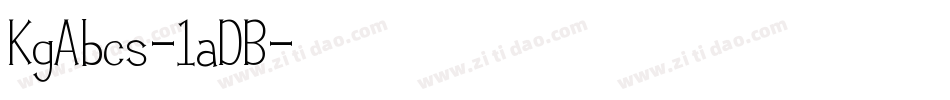 KgAbcs-1aDB字体转换