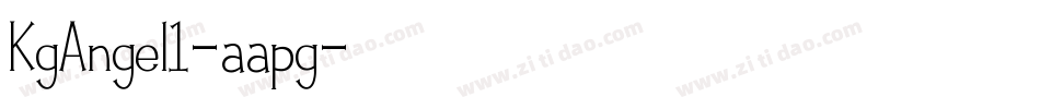 KgAngel1-aapg字体转换