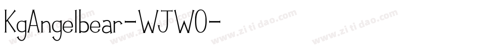 KgAngelbear-WJWO字体转换