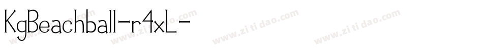 KgBeachball-r4xL字体转换