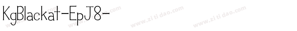 KgBlackat-EpJ8字体转换