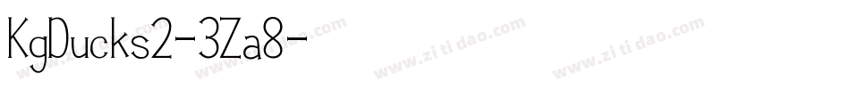 KgDucks2-3Za8字体转换