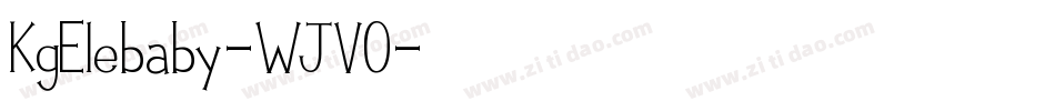 KgElebaby-WJVO字体转换