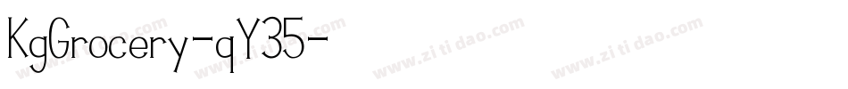 KgGrocery-qY35字体转换