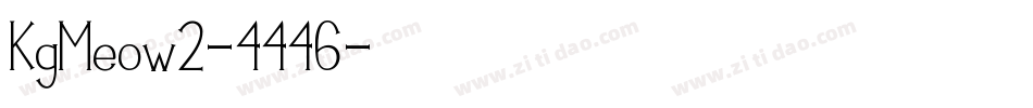 KgMeow2-4446字体转换