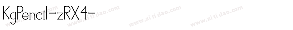 KgPencil-zRX4字体转换