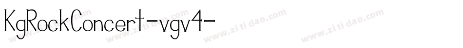 KgRockConcert-vgv4字体转换