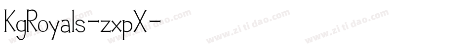 KgRoyals-zxpX字体转换