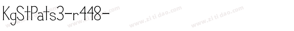 KgStPats3-r448字体转换