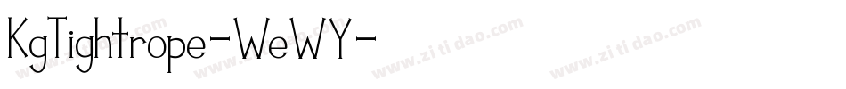 KgTightrope-WeWY字体转换