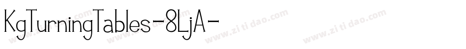 KgTurningTables-8LjA字体转换