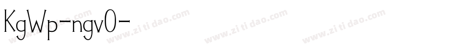 KgWp-ngv0字体转换