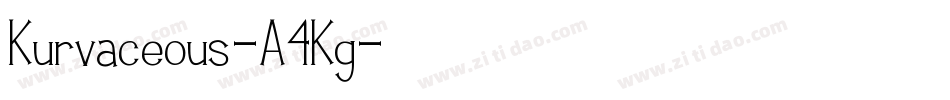 Kurvaceous-A4Kg字体转换