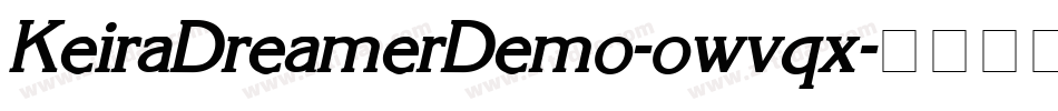 KeiraDreamerDemo-owvqx字体转换