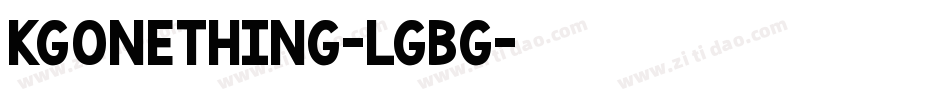 KgOneThing-LGBg字体转换