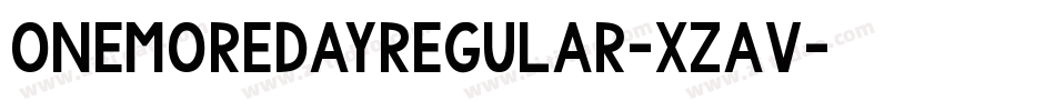 OneMoreDayRegular-xZaV字体转换
