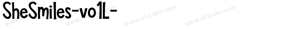 SheSmiles-vo1L字体转换