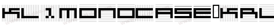 KL1MonoCase-Krux字体转换