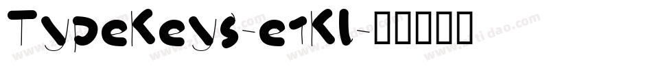 TypeKeys-e1Kl字体转换