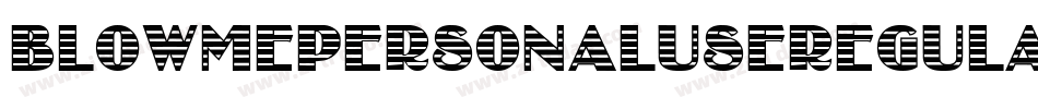 BlowMePersonalUseRegular-g105字体转换