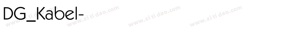 DG_Kabel字体转换
