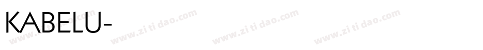 KABELU字体转换