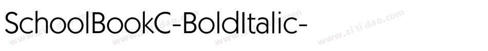SchoolBookC-BoldItalic字体转换