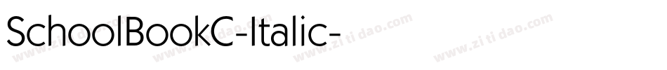 SchoolBookC-Italic字体转换