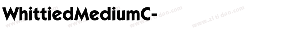 WhittiedMediumC字体转换